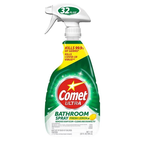 Comet Ultra Comet Ultra Lemon Scent Concentrated Bathroom Cleaner Spray 32 oz, PK9 16529608603 - main